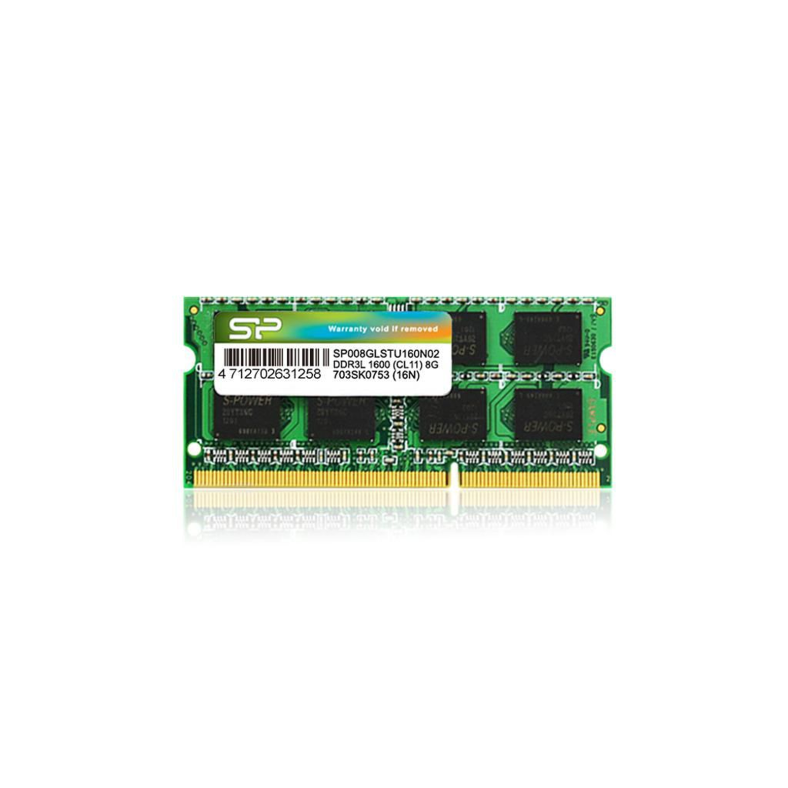 Silicon Power RAM SODIMM DDR3 8GB 1x8GB 1600MHz CL11 1.35V Low Voltage