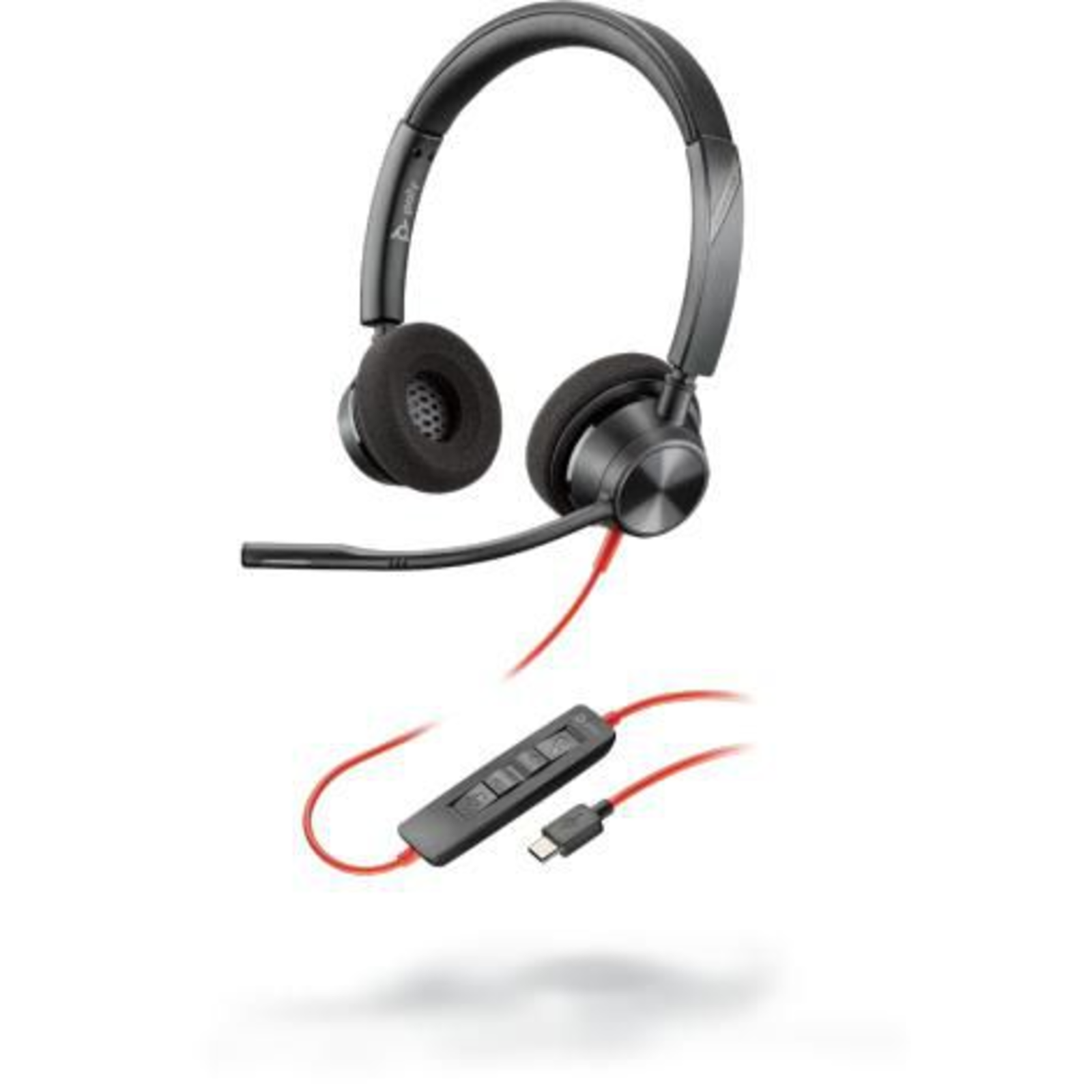 Poly Plantronics Blackwire 3320 Cabling Headset Black