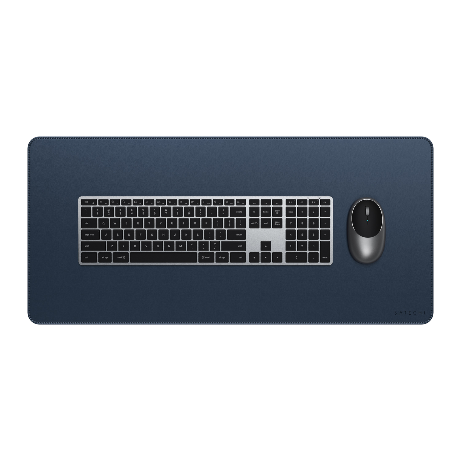 Satechi Vegan Leather Premium Desk Mat Blue