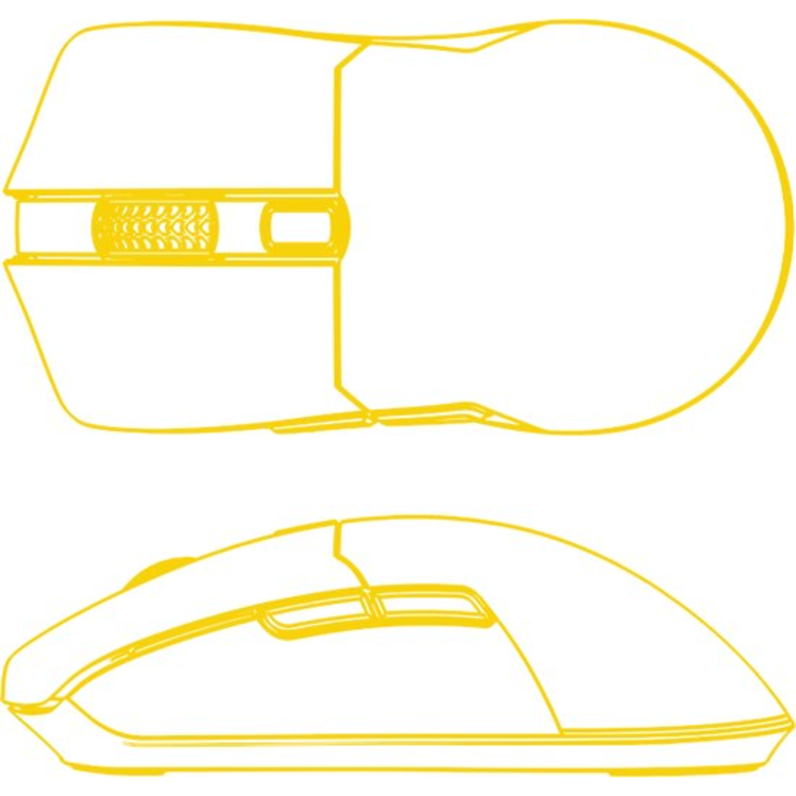HATOR Pulsar 3, white - Optical Yellow 100M Switches PixArt PMW 3311(HTM611)
