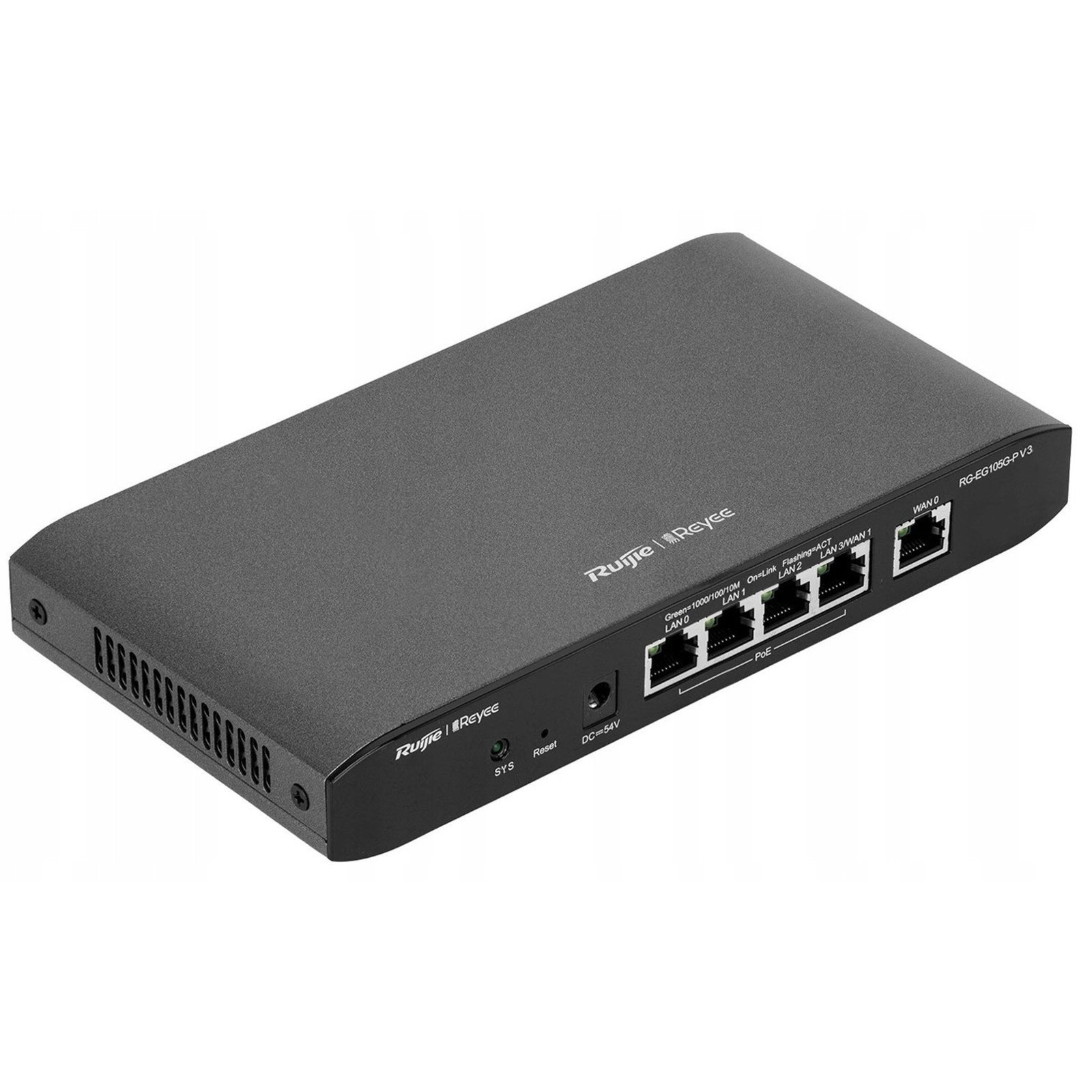 Reyee Cloud-Managed router, PoE router, 5x Gbit, 4x PoE Out, SNMP