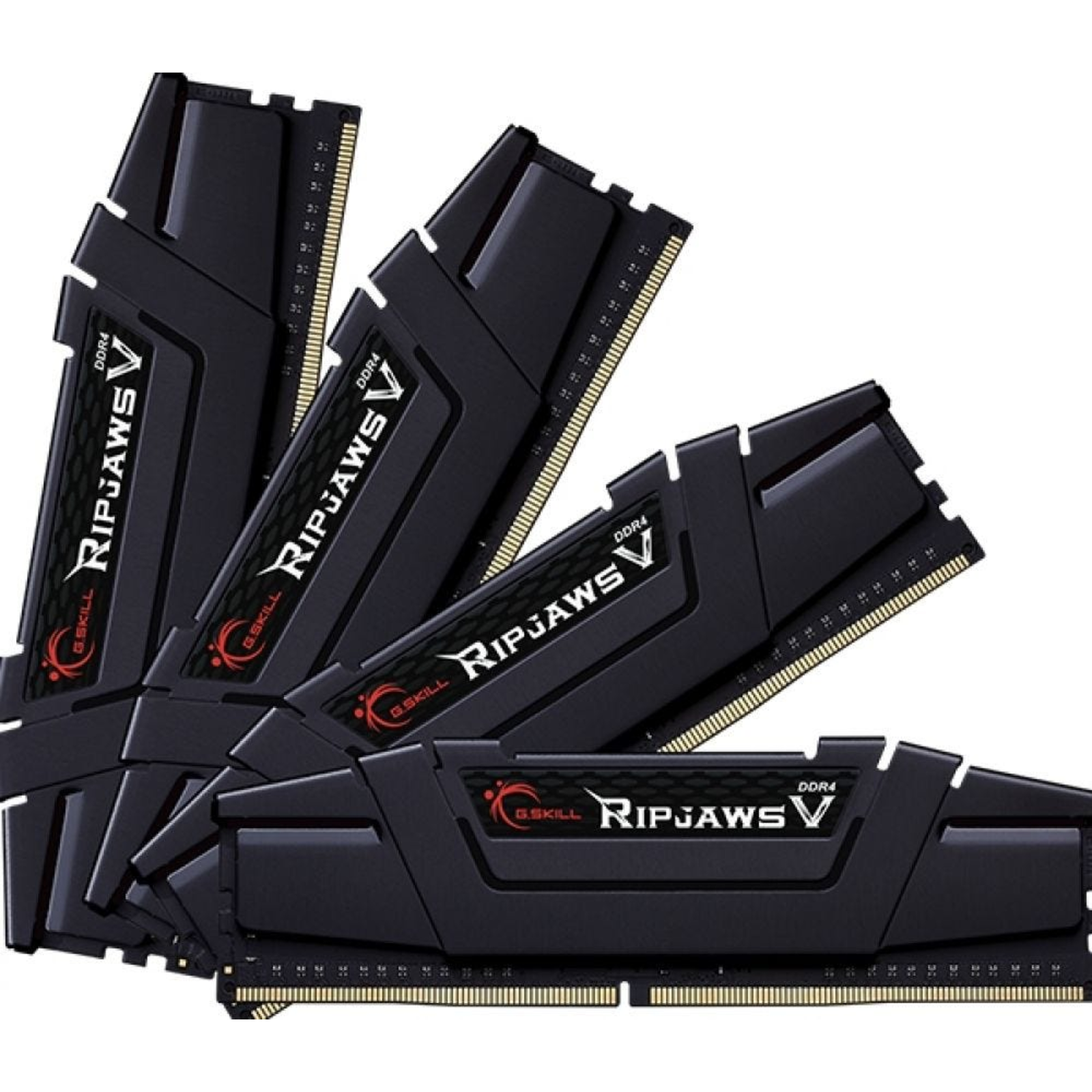 G.Skill DIMM 128 GB DDR4-3200 4x 32 GB Quad-Kit Black F4-3200C16Q-128GVK Ripjaws V INTEL XMP