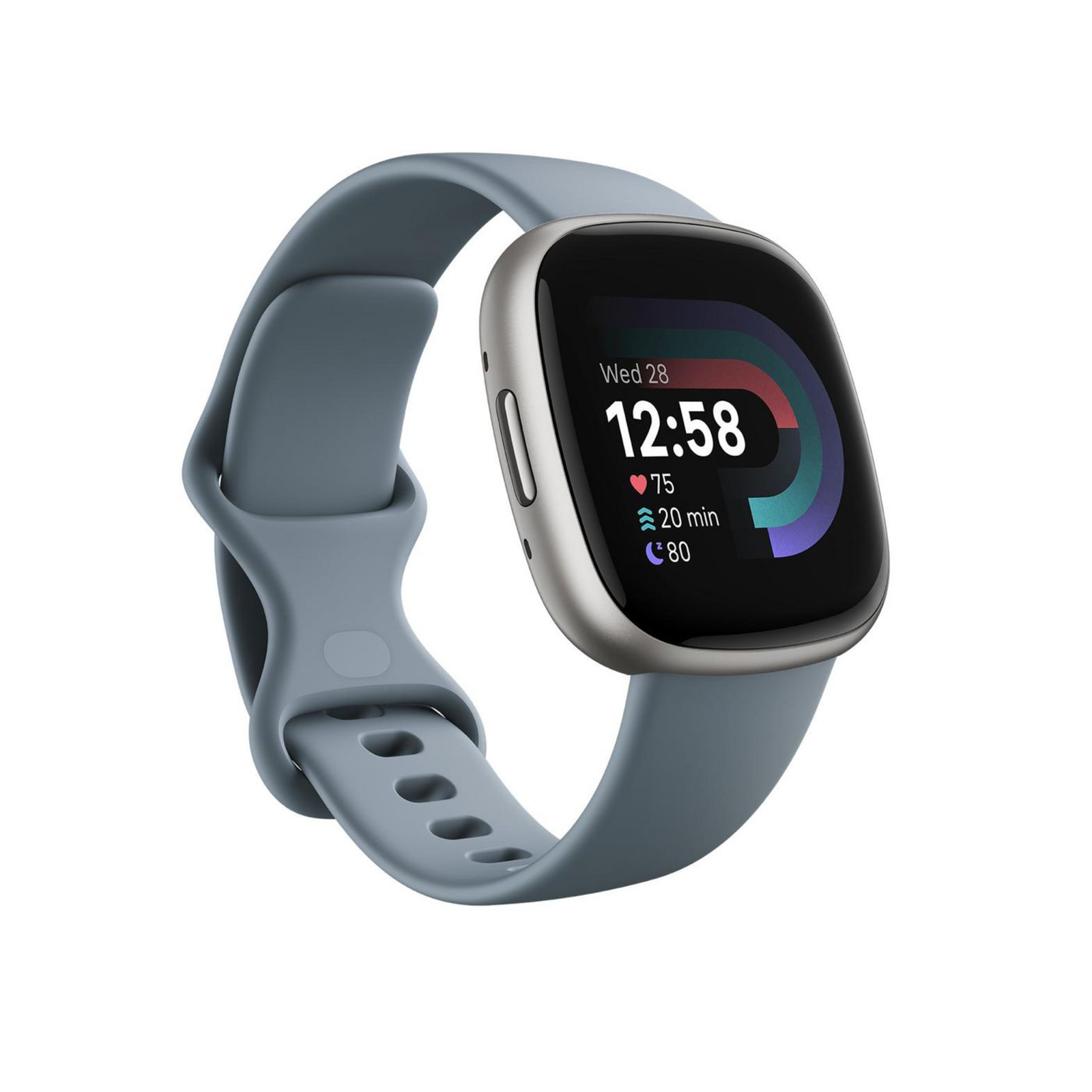 Fitbit Versa 4 40mm Blue Silver Smart Watch
