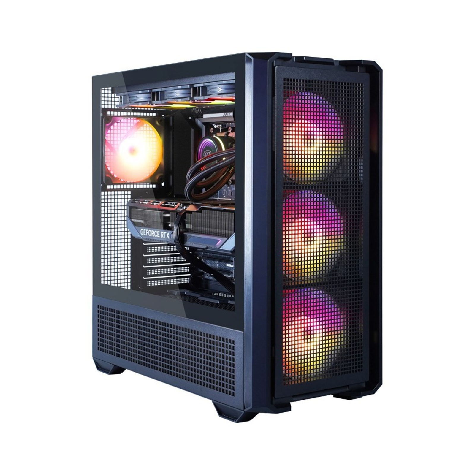 Hyrican COUGAR MX600 BK 7462 AMD Ryzen 7 9800X3D 32GB DDR5-5600 RAM 1TBSSD Nvidia GeForce RTX Black