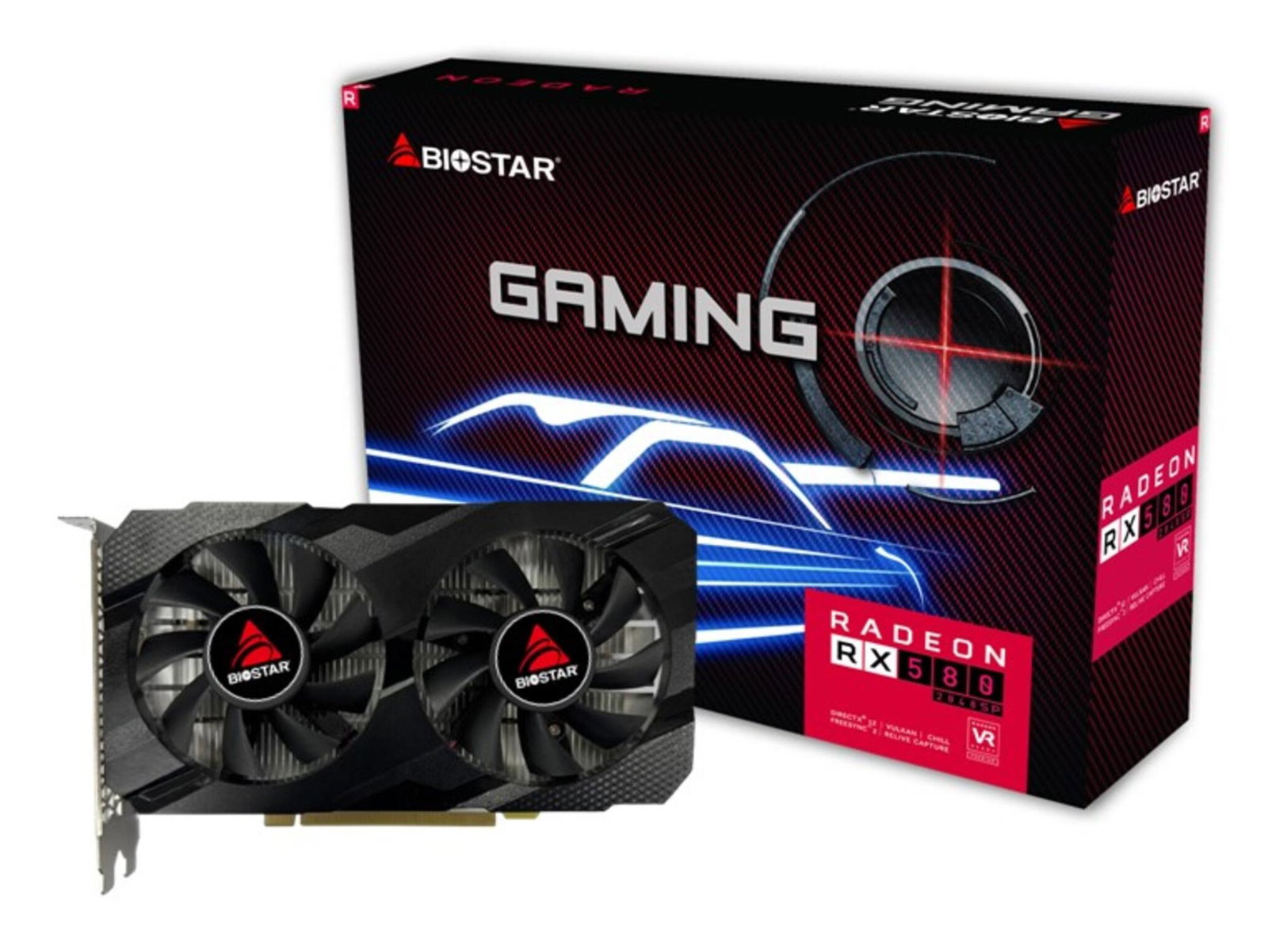 Graphics Card BIOSTAR AMD Radeon RX 580 1150 MHz 8 GB GDDR5 256 bit PCI Express x16 3.0 Active VA5815RF82