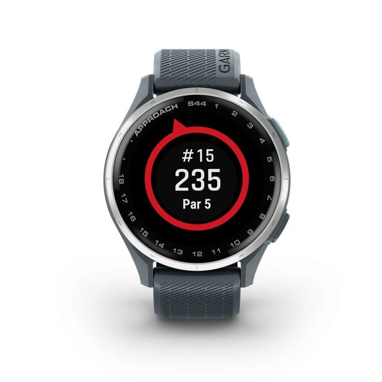 GARMIN Approach S44 GPS Golf Watch 1.2in AMOLED Silver Gray