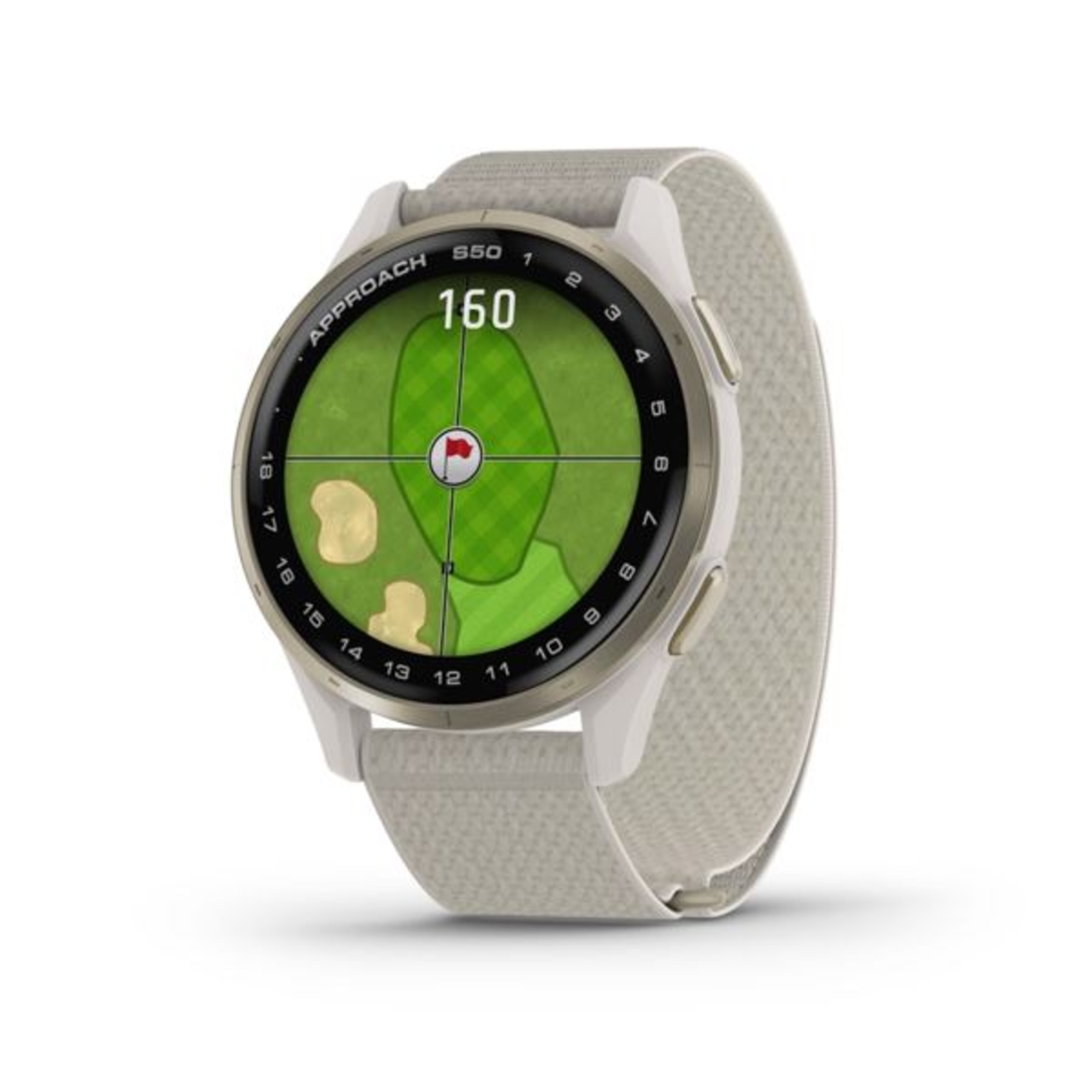 GARMIN Approach S50 GPS Golf Smartwatch gold Cream