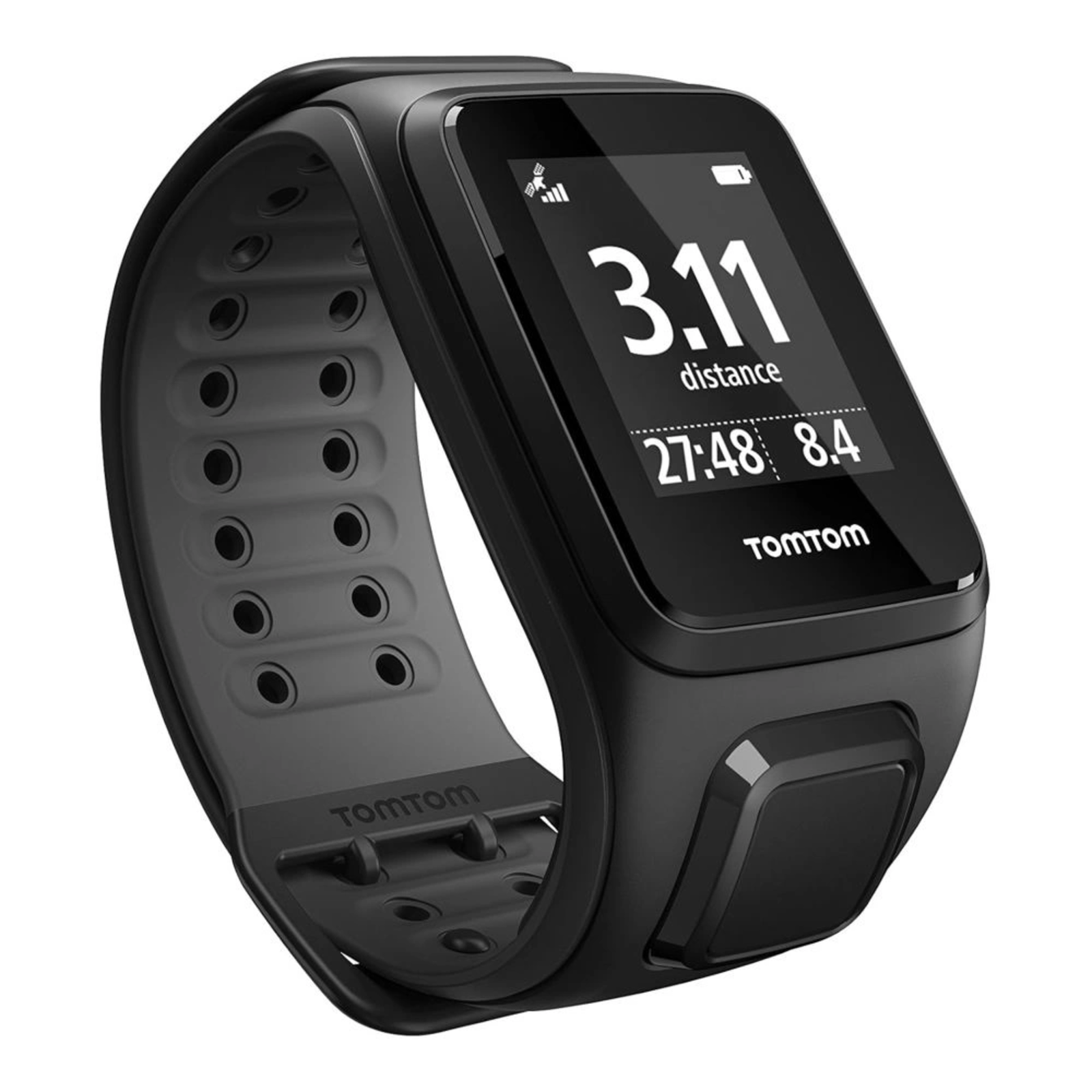 TomTom Runner 2 Music Small GPS Sports Watch 3GB Music Storage Black-Anthracite