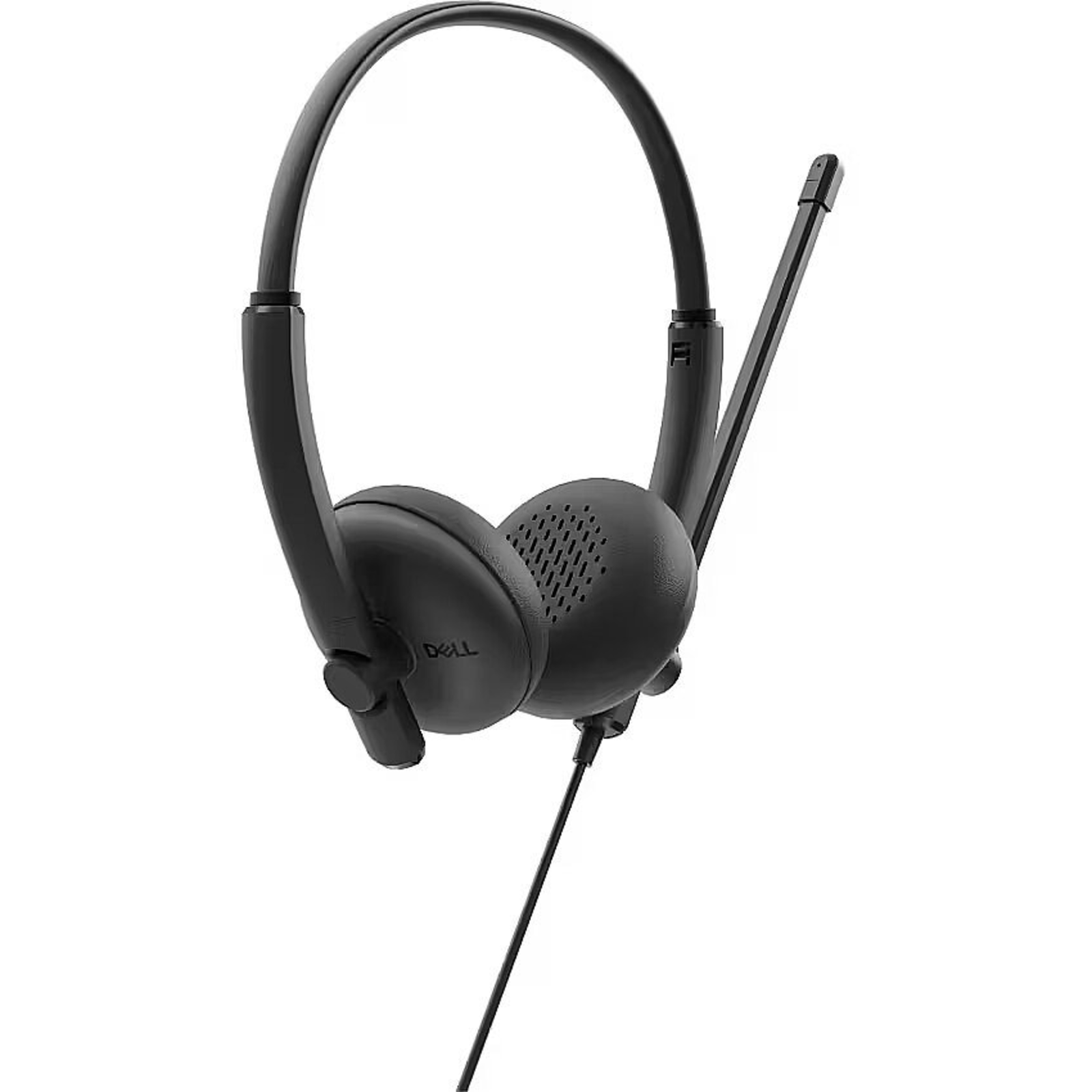 DELL WH125 Wired Headphones Built-in with Microphone, Black