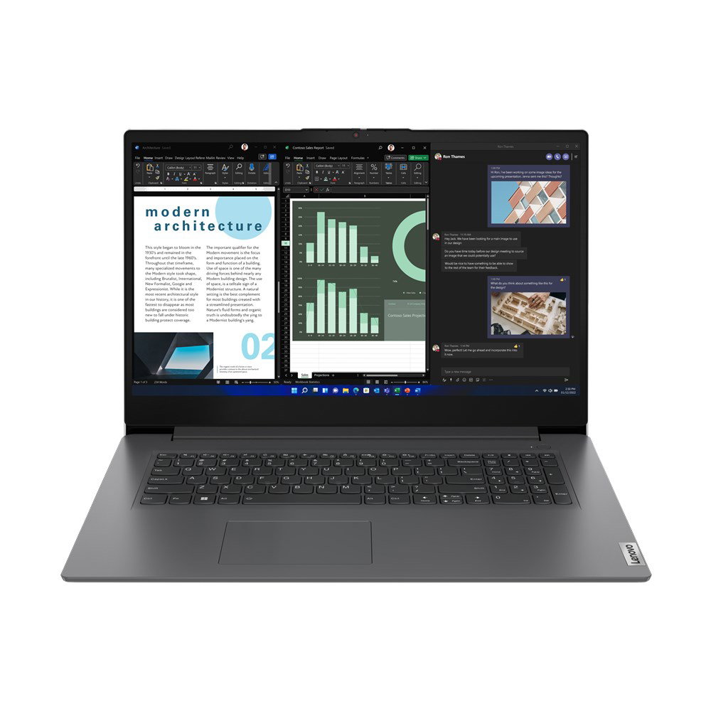 Lenovo V17 G4 IRU Intel Core i7 i7-13620H Laptop 43.9 cm (17.3) Full HD 16 GB DDR4-SDRAM 512 GB SSD Wi-Fi 6 (802.11ax) Windows 11 Pro Grey