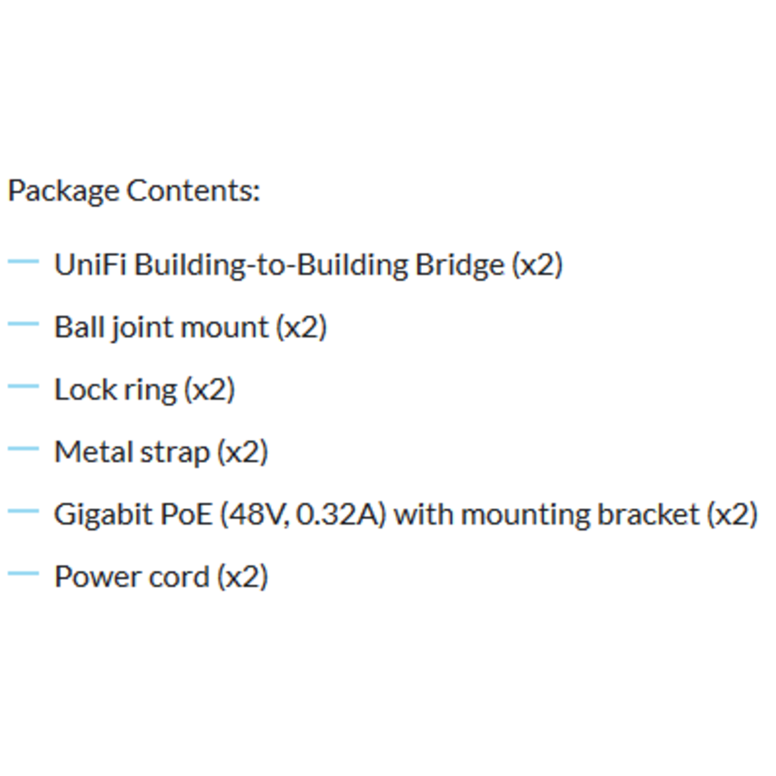 Ubiquiti UniFi Building-to-Building Bridge XG UBB-XG