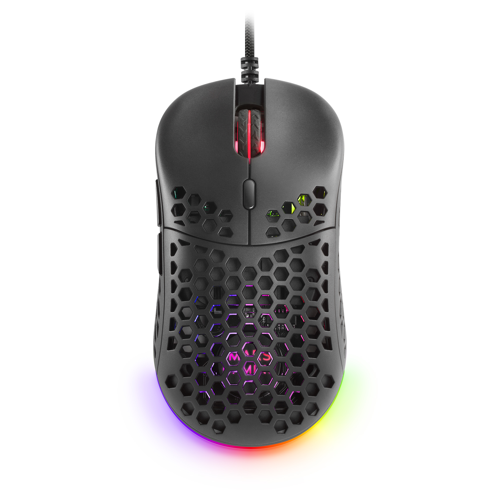 Mars Gaming MM55 Black RGB Chroma Gaming Mouse Ultra-lightweight 55g 12800 DPI HUANO Mechanical Switches