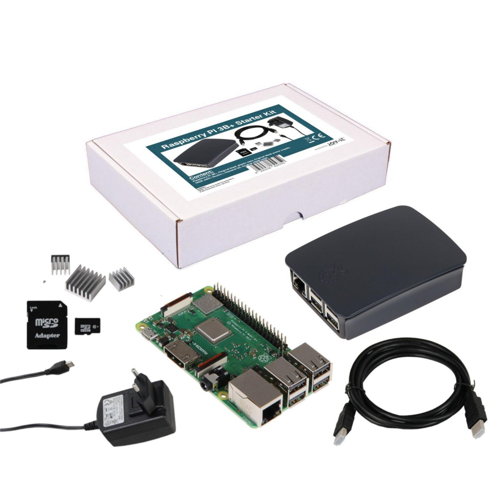 RASPBERRY PI 3B+ FULL KIT with CASE