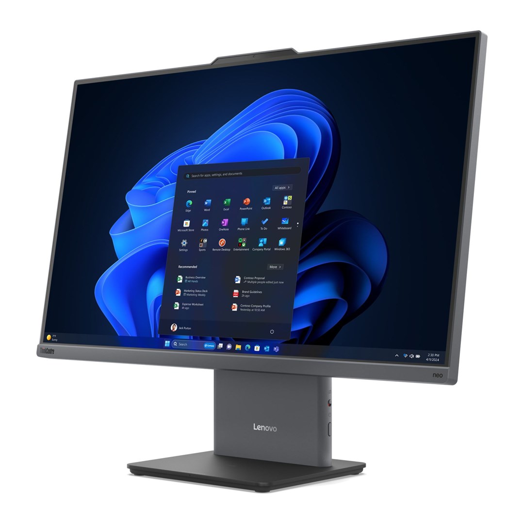 Lenovo ThinkCentre NEO 50a G5 All-in-One Core 5 210H 27 FHD Touch IPS 300 nits AG 16GB DDR5 5200 512GB SSD Intel Graphics Windows 11 Pro Luna Grey 3-year On-site + Lenovo ACC_PARTS Kensington K64467M-M1 Adapter