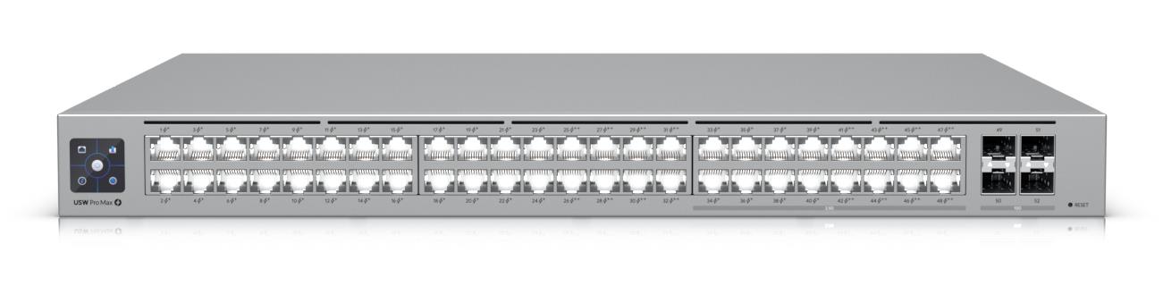 Switch UBIQUITI Pro Max 48 PoE Type L3 720 Watts USW-PRO-MAX-48-POE