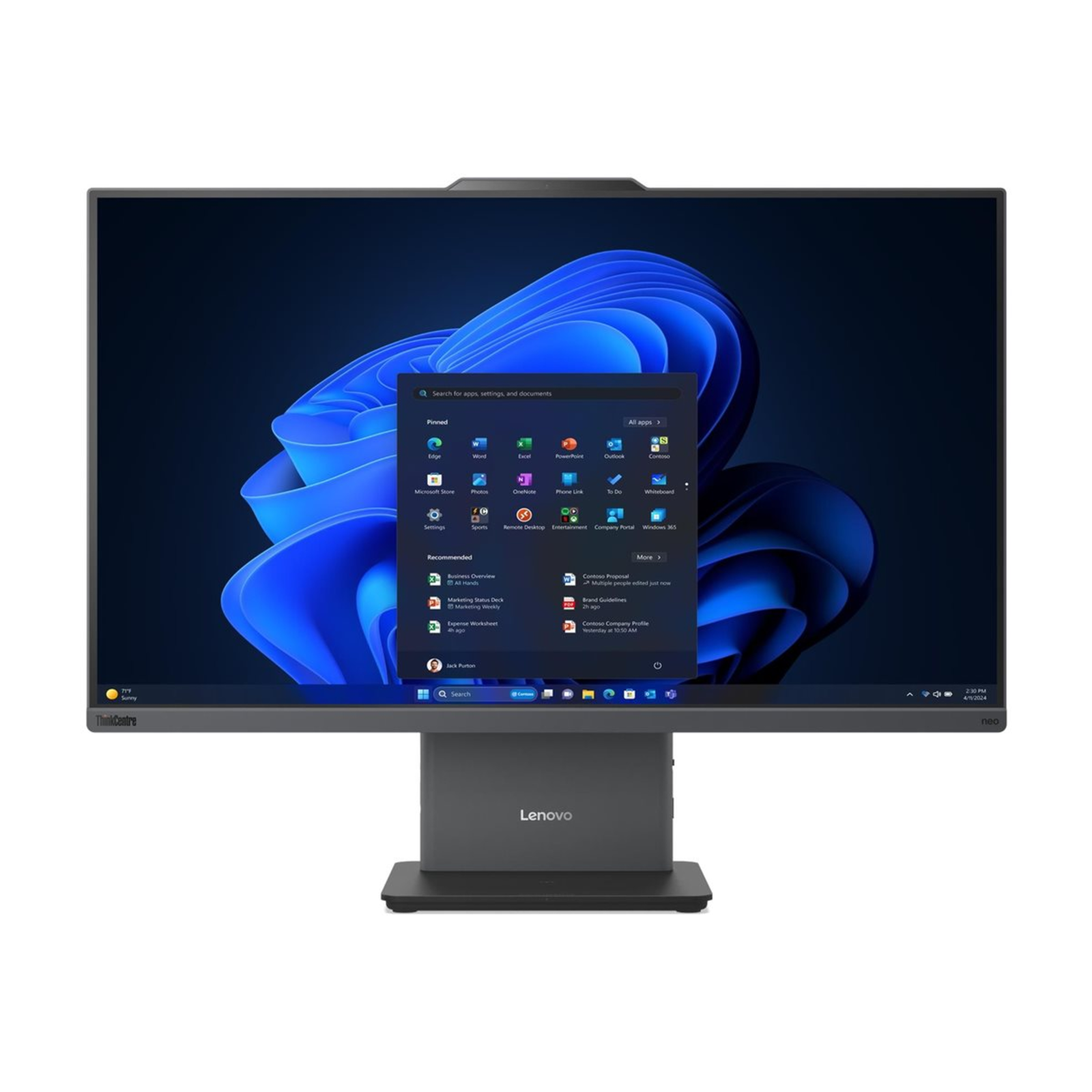Lenovo Thinkcentre Neo 50a Gen 6 LNL 23.8 FHD ULT5-226V/16GB/512GB/Intel Arc Graphics Grey