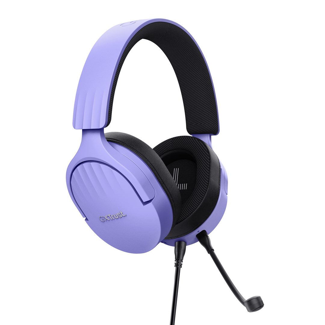 Trust GXT 489P FAYZO Headset Wired Head-band Gaming Black, Purple