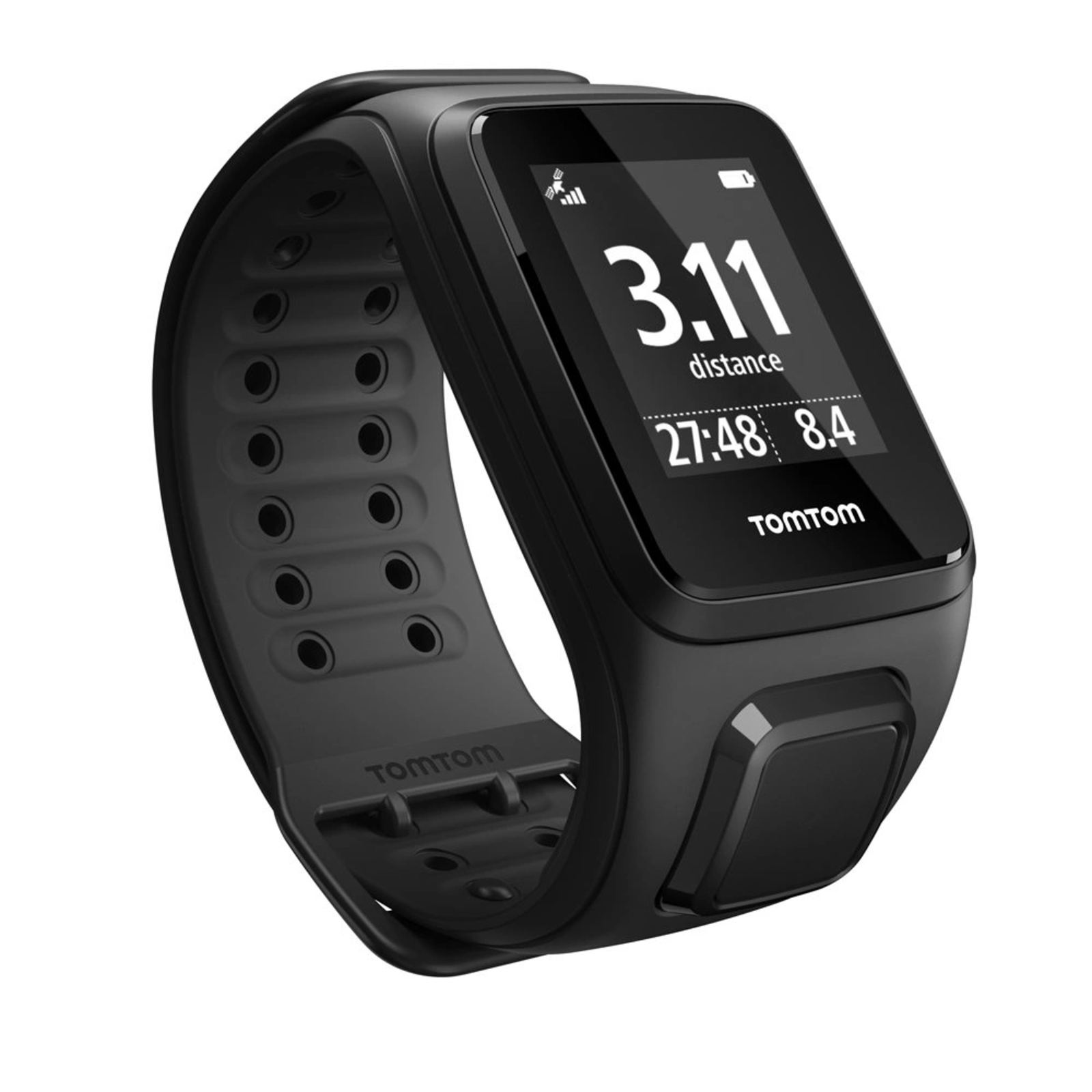 TOMTOM Spark Cardio + Music GPS Fitness Smartwatch 3GB Black Small