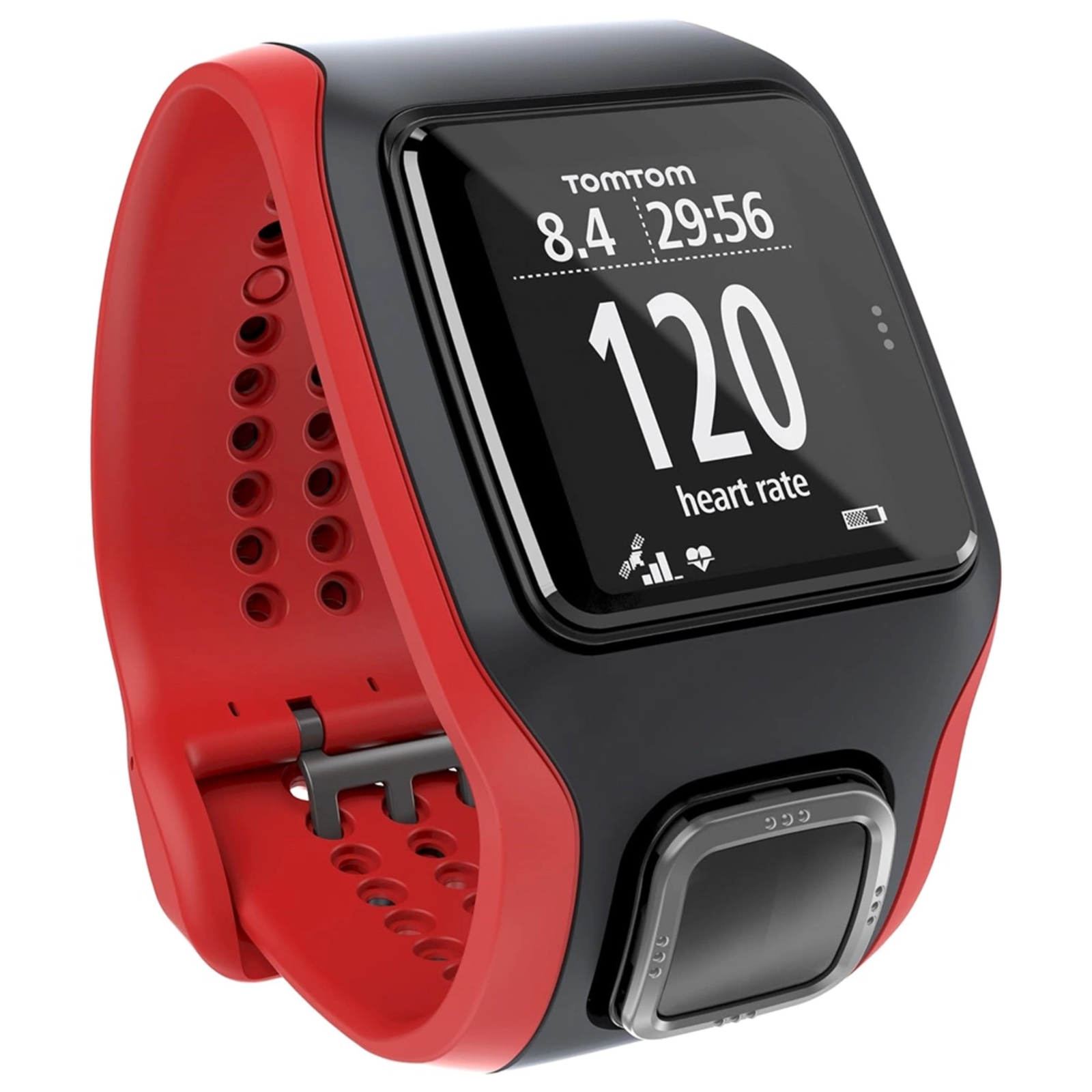 TomTom Multi-Sport Cardio GPS Smartwatch Black-Red