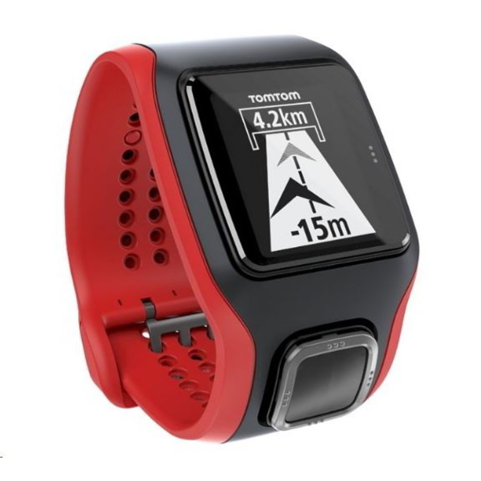 TomTom Multi-Sport Cardio HR GPS Smartwatch Black-Red