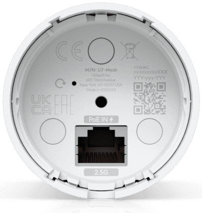 Ubiquiti U7 Mesh 5000 Mbit/s White Power over Ethernet (PoE)