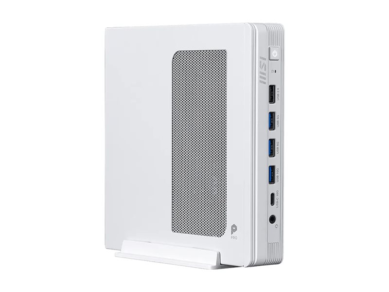 MSI PRO DP10 A14MG-007BEU PC/workstation Intel® Pentium® Gold G7400 1.1L sized PC Mini PC barebone White