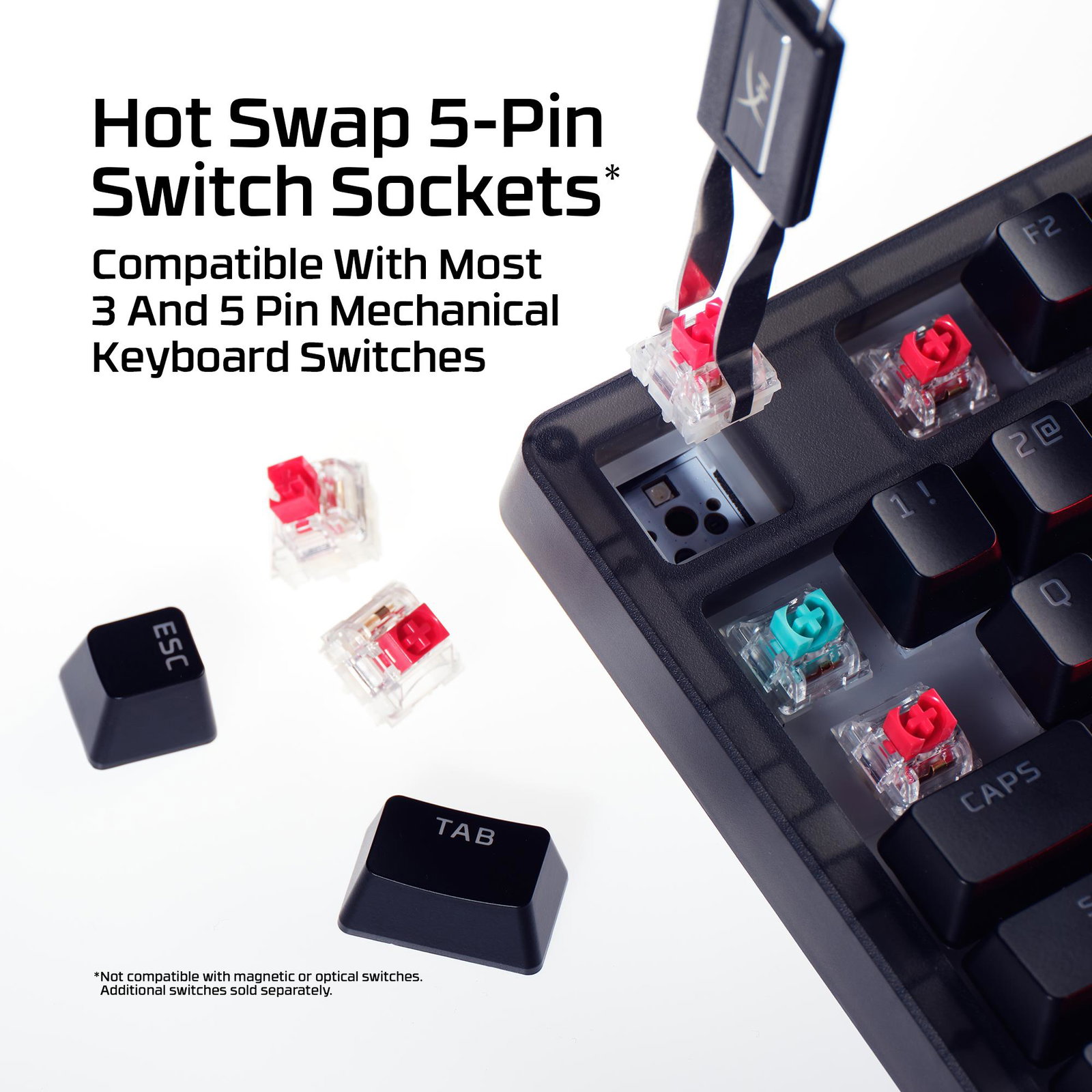 KEYBOARD ORIGINS 2 1800 RGB/BLACK B4QS4AA#ABA HYPERX