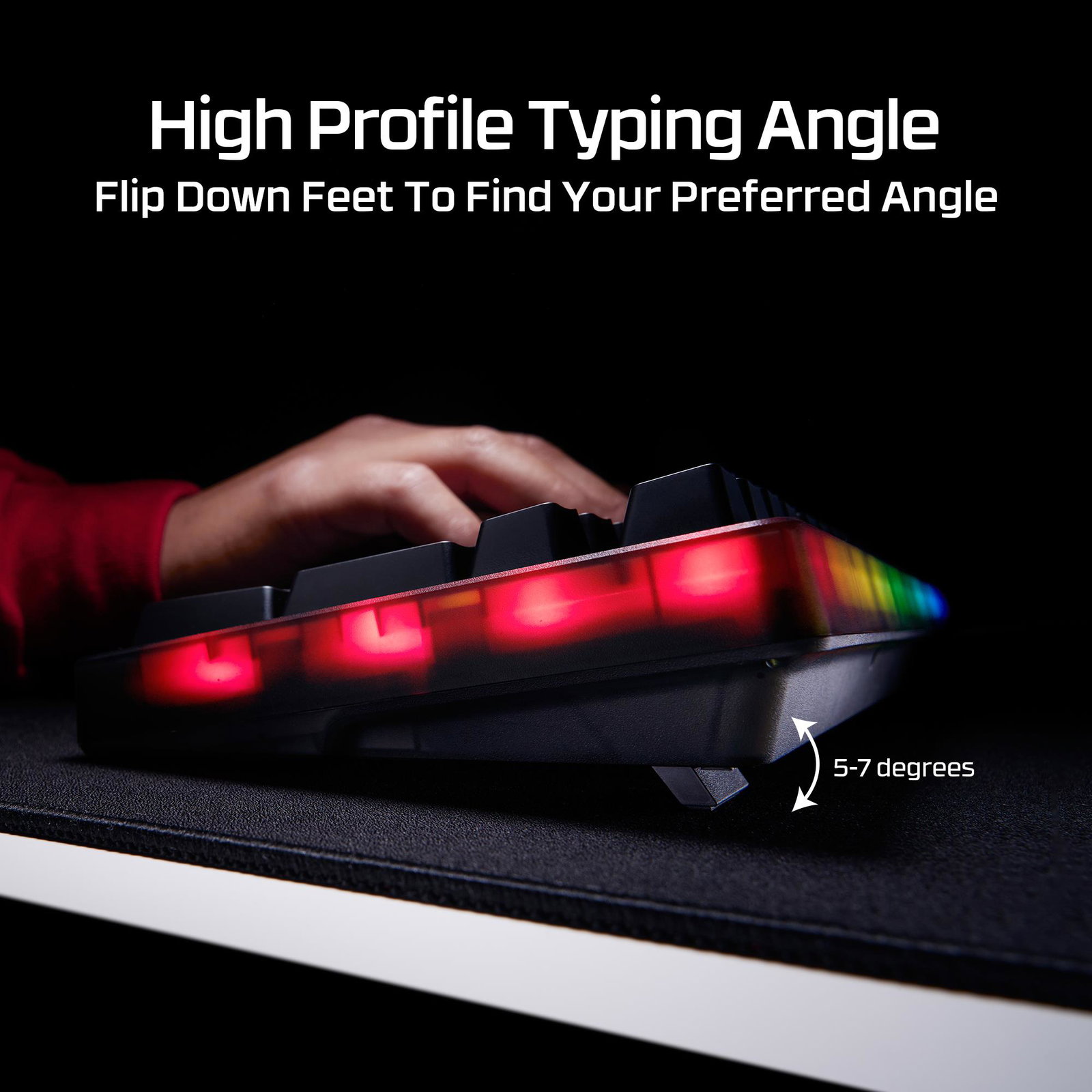 KEYBOARD ORIGINS 2 1800 RGB/BLACK B4QS4AA#ABA HYPERX