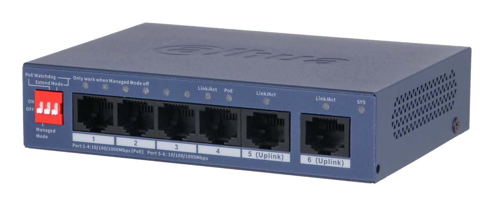 Switch DAHUA CS4006-4GT-36 Switch type Managed Switch layer L2 Form factor Desktop/Wall-Mounting 4xRJ-45 ports RJ-45 Ports Type Gigabit Ethernet (10/100/1000) Power over Ethernet (PoE) Yes 4xPower over Ethernet (PoE) ports quantity Total Power over Ethernet (PoE) budget 36 W CS4006-4GT-36