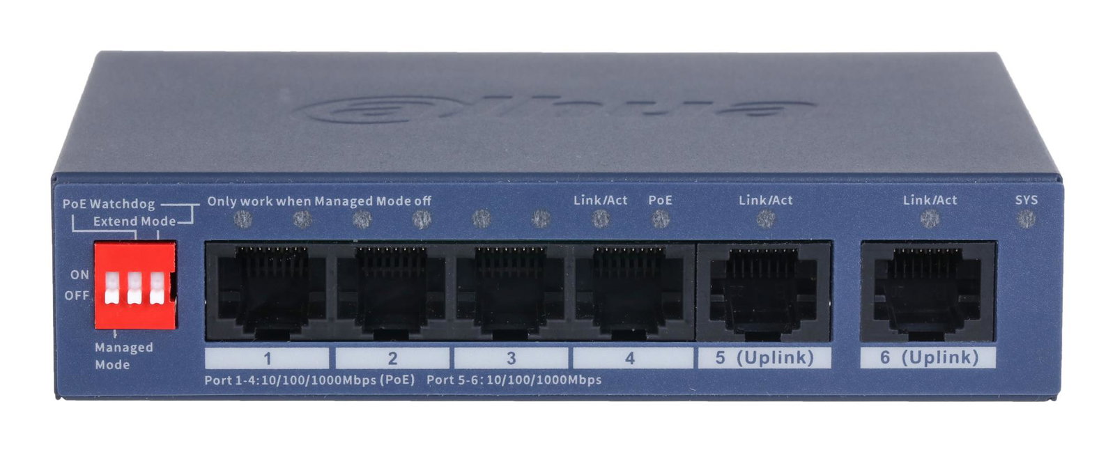 Switch DAHUA CS4006-4GT-36 Switch type Managed Switch layer L2 Form factor Desktop/Wall-Mounting 4xRJ-45 ports RJ-45 Ports Type Gigabit Ethernet (10/100/1000) Power over Ethernet (PoE) Yes 4xPower over Ethernet (PoE) ports quantity Total Power over Ethernet (PoE) budget 36 W CS4006-4GT-36