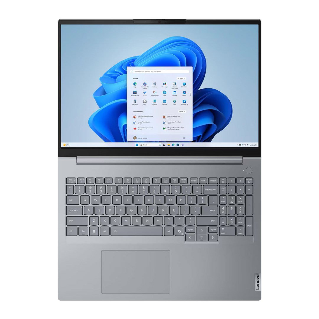 Lenovo ThinkBook 16 G9 IRL Core 5 210H 16 WUXGA IPS 400 nits 60 Hz AG 16 GB DDR5 5600 512 GB SSD Intel Graphics 1080p webcam 48 Wh Windows 11 Pro Arctic Grey 3-year OnSite warranty + Lenovo ACC_PARTS Kensington K64467M-M1 adapter