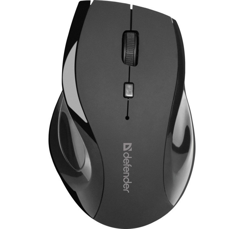 MOUSE DEFENDER ACCURA MM-295 RF BLACK OPTICAL 1600DPI 6P