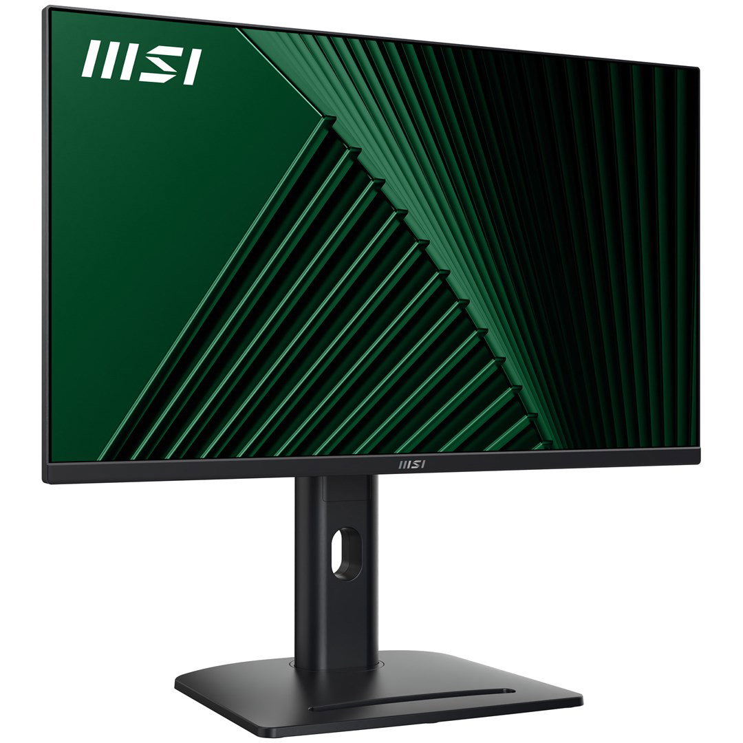 MSI Pro MP275QPG 27 Inch Monitor, QHD (2560 x 1440), 100Hz, IPS, 1ms, 2x HDMI 2.0b, 1x DP 1.2a output, Built-in Speakers, Anti-Glare, Anti-Flicker, Less Blue light, TÜV Certified, VESA, Kensington, 4-way adjustable stand, Black