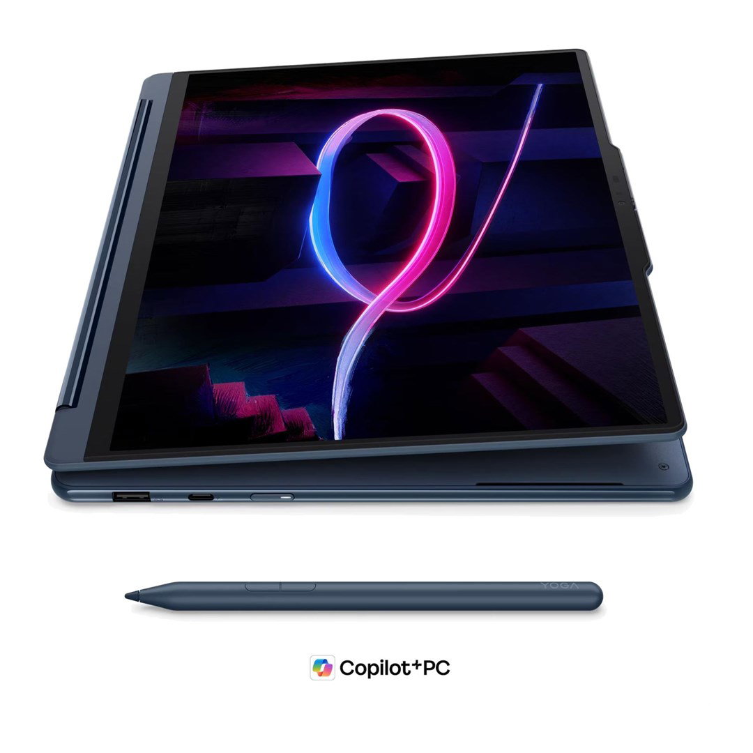 Lenovo Yoga 9i 2-in-1 Aura Edition 14IPH11 Ultra 7 355 14 2.8K OLED 500 nits Glossy 32GB LPDDR5X-7467 512GB SSD Intel Graphics Wi-Fi 7 + Bluetooth 5.0MP camera + IR 70Wh Windows 11 Cosmic Blue