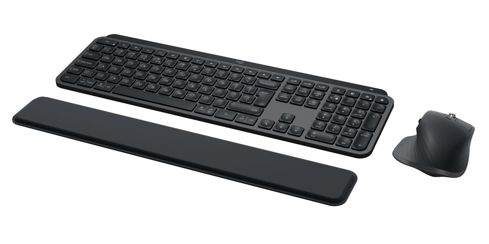 Logitech Master MX Keys Combo for Bussiness keyboard Mouse included Office RF Wireless + Bluetooth QWERTY US International Graphite