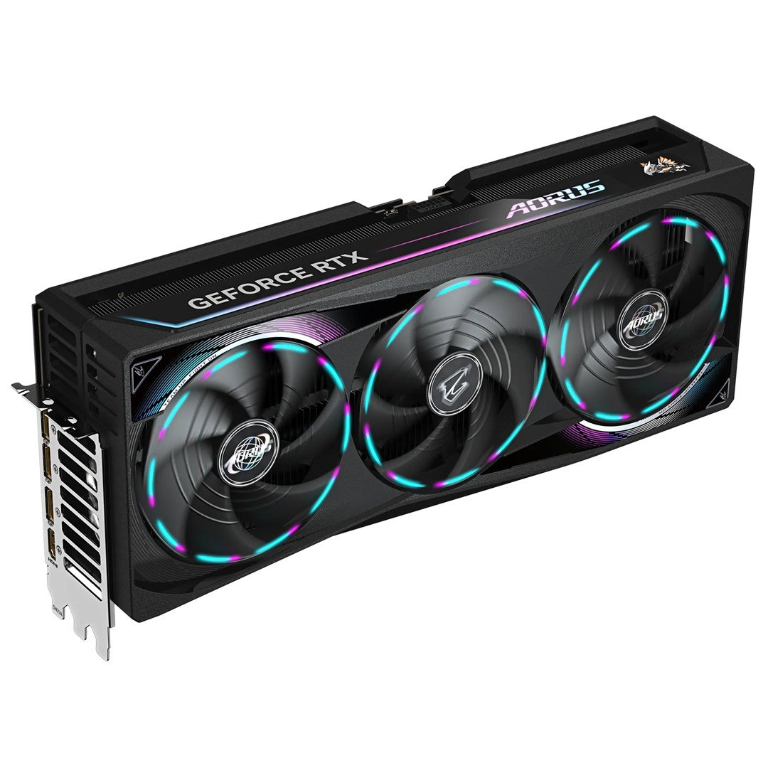 GIGABYTE AORUS GeForce RTX 5090 MASTER 32G Graphics Card - 32GB GDDR7, 512bit, PCI-E 5.0, 2655MHz Core Clock, 3 x DP 2.1a, 1 x HDMI 2.1b, GV-N5090AORUS M-32GD