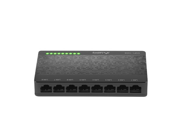 LANBERG SWITCH DSP1-1008 (8-PORT, 1GB/S)