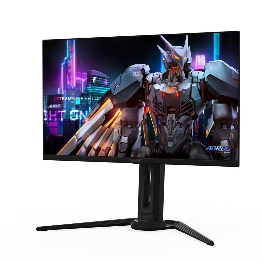 GIGABYTE AORUS FO27Q5P OLED QHD Gaming Monitor - 2560 x 1440, 500Hz, 0.03ms, KVM, 300 cd/m, FreeSync Premium Pro, DisplayHDR True Black 500, DisplayPort 2.1