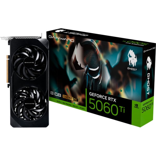 Gainward GeForce RTX 5060 Ti Ghost OC 8GB, graphics card - DLSS 5, 3x DisplayPort, 1x HDMI 2.1