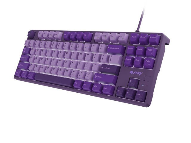 GAMING KEYBOARD FURY KANABO K2 US WHITE BACKLIGHT MECHANICAL PURPLE