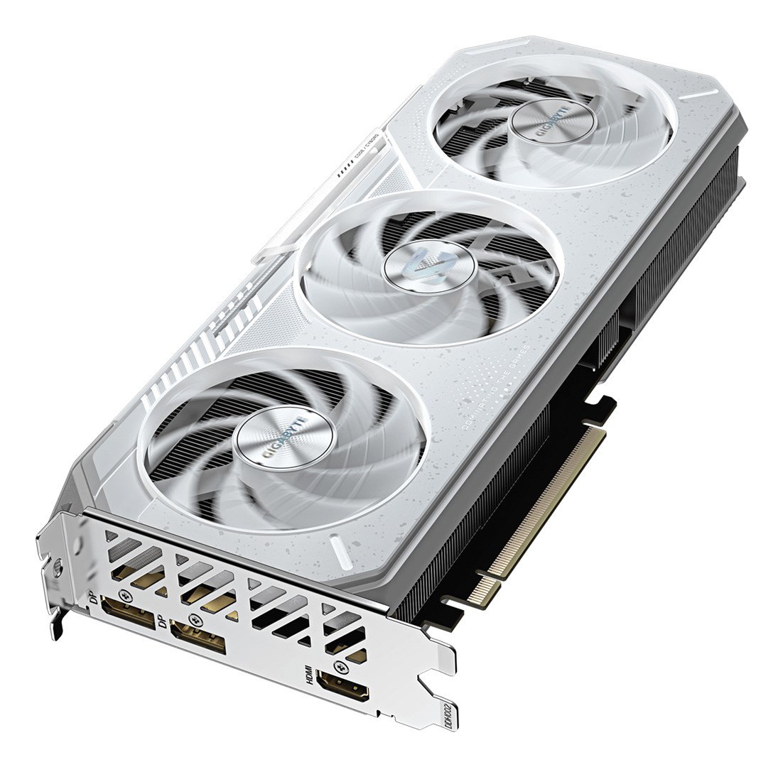 GIGABYTE GAMING Radeon RX 9060 XT OC ICE 16G Graphics Card - 16GB GDDR6, 256bit, PCI-E 5.0, 3320 MHz Core Clock, 2 x DisplayPort, 1 x HDMI, GV-R906XGAMINGOCICE-16GD
