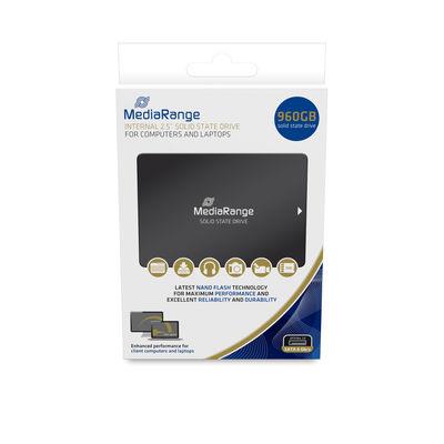 SSD MEDIARANGE 960 GB Serial ATA III Write speed 480 MB/s Read speed 550 MB/s Blister 2.5 MR1004