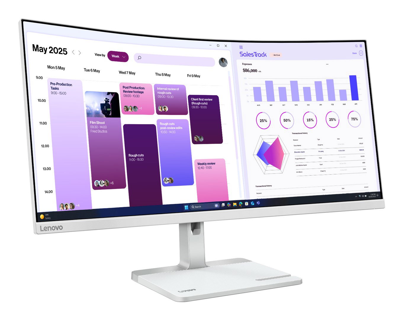 Lenovo L34W-4C Monitor