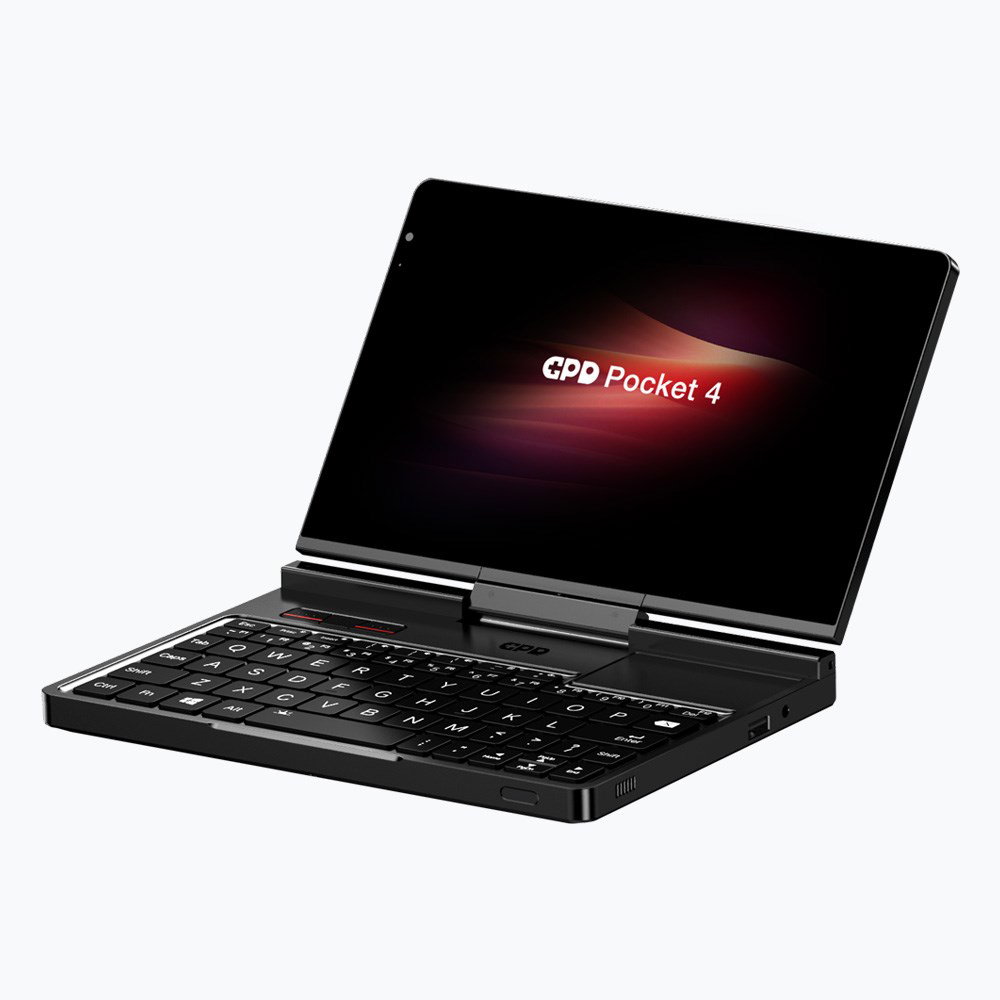GPD Pocket 4 Ryzen 7 8840U/8 WQXGA (2560x1600) Touchscreen 144Hz IPS/x360/LAN/16GB/SSD 1TB/BT/BLKB/FPR/x360/Radeon 780M 3GB/Win 11 Graphite