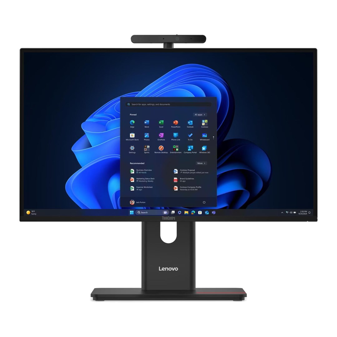 Lenovo ThinkCentre M90a G6 Ultra 7 265 23.8 FHD IPS 120Hz 250 nits LBL AG 32GB DDR5 5600 1TB SSD Intel Graphics 5.0MP camera + IR vPro Windows 11 Pro Black 3-year on-site warranty