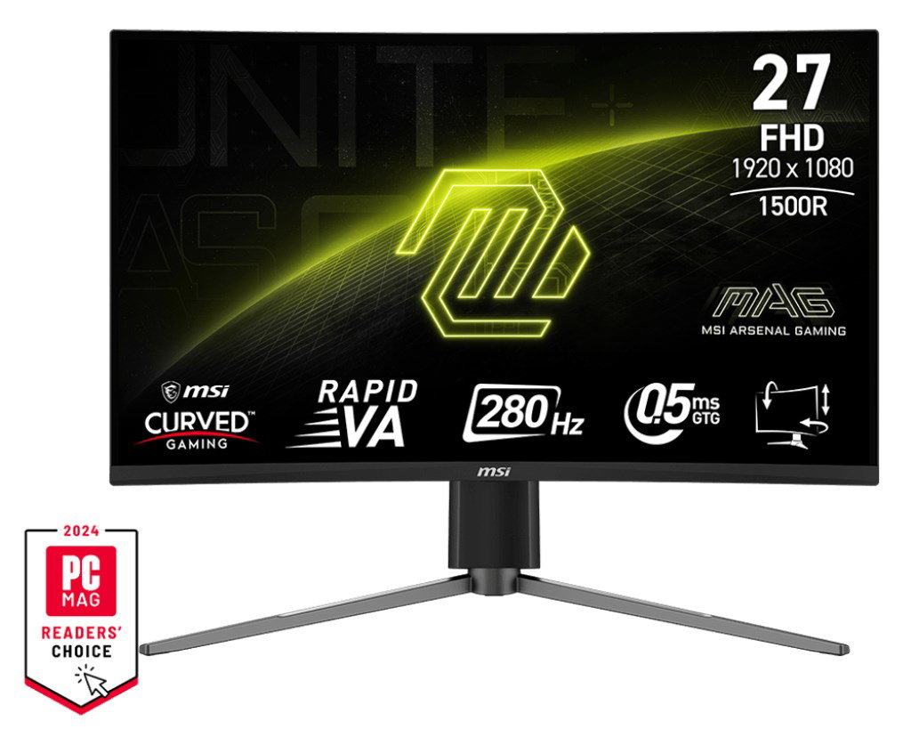 MSI MAG 276CPXF computer monitor 68.6 cm (27) 1920 x 1080 pixels Full HD LCD Black