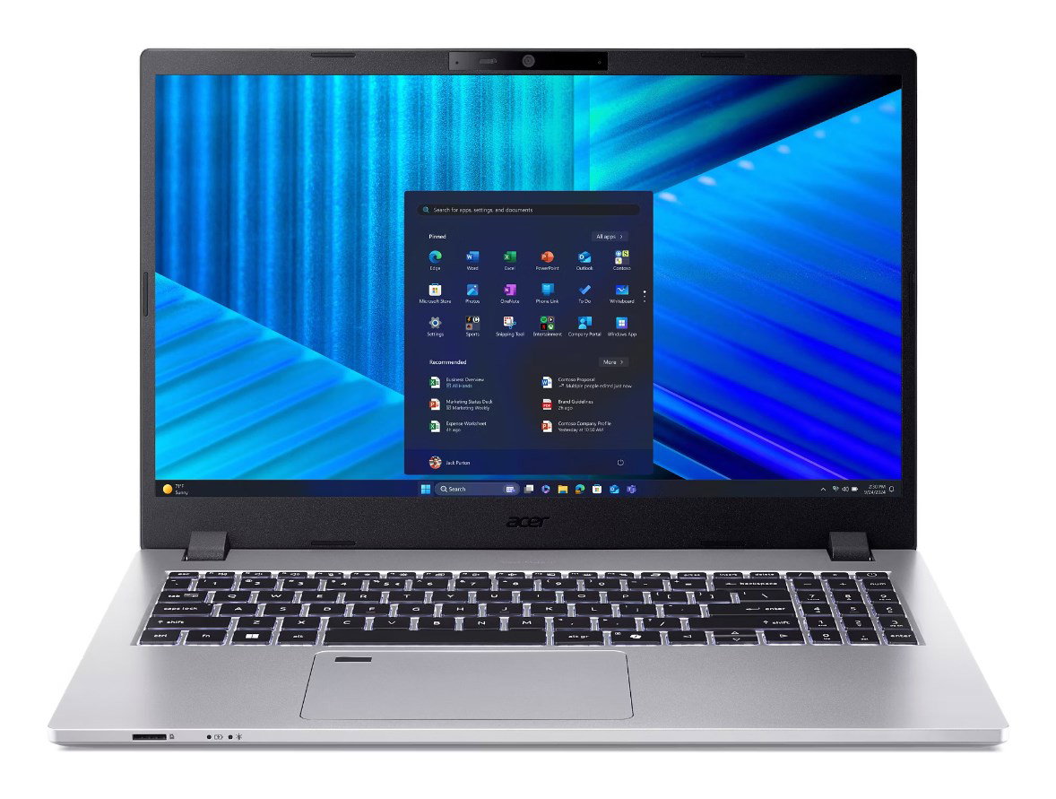 Acer TravelMate P2 TMP215-75-G2-TCO-58LW Intel Core Ultra 5 125H Laptop 39.6 cm (15.6) Full HD 16 GB DDR5-SDRAM 512 GB SSD Wi-Fi 6 (802.11ax) Windows 11 Pro Silver