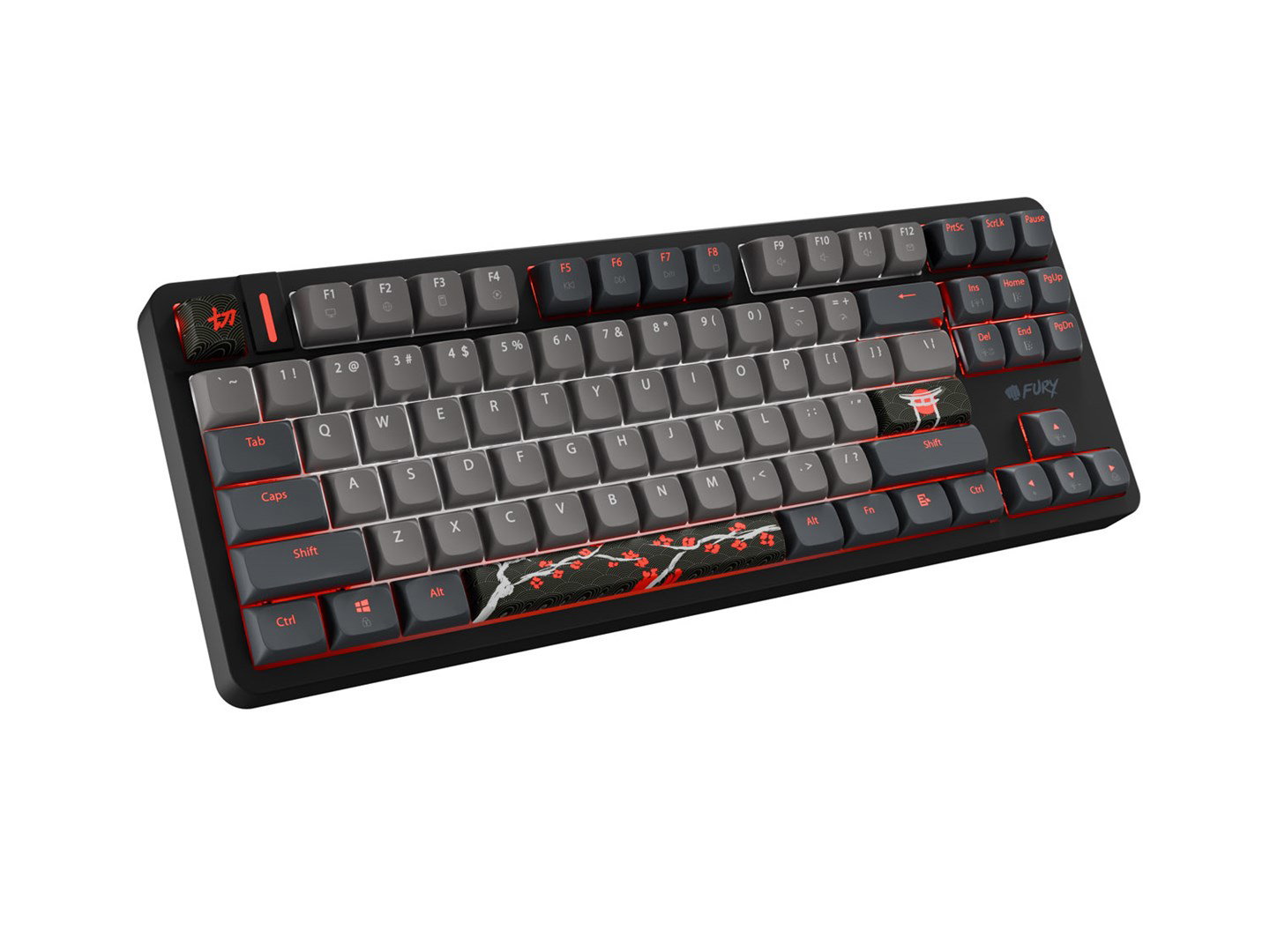 FURY Kanabo K6 magnetic gaming keyboard US with RGB backlighting black-grey