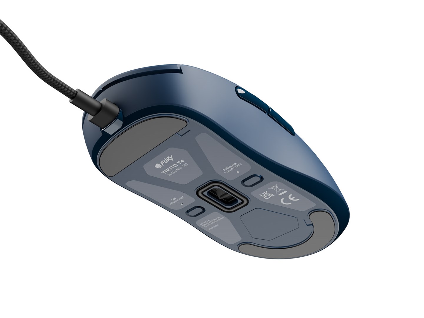 FURY Tanto T4 gaming mouse 12000 dpi wired navy blue
