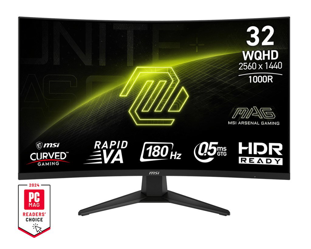 MSI MAG 325CQF computer monitor 80 cm (31.5) 2560 x 1440 pixels Wide Quad HD Black